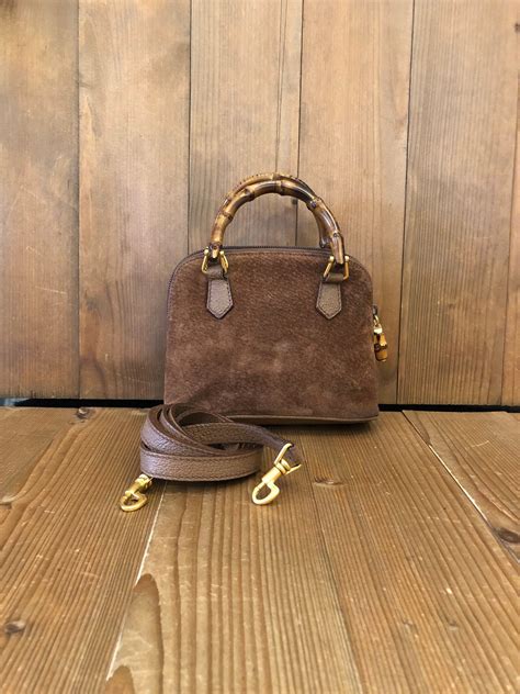 brown gucci mini bag|gucci brown suede bag.